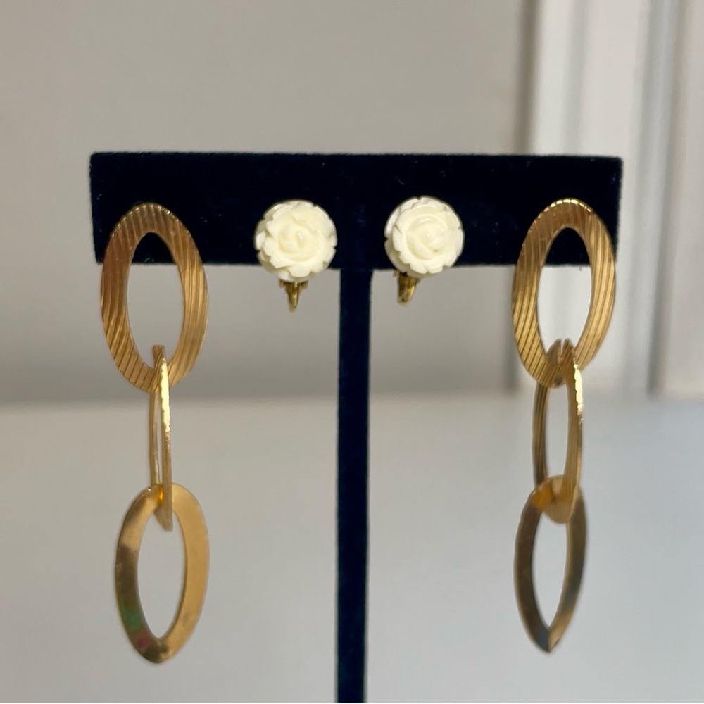 Bundle of 2 Pairs Vintage Earrings